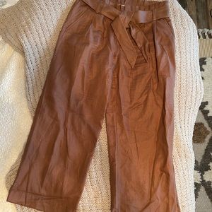 Brown Linen Loft Brand Womens Dress Pants size 6